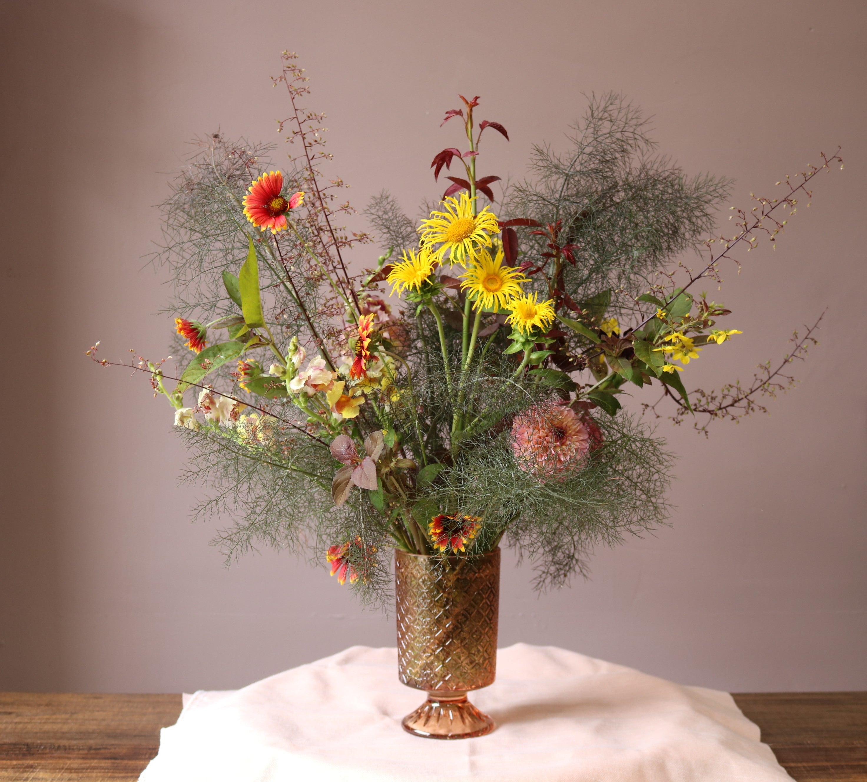 Sympathy Flowers in Vase